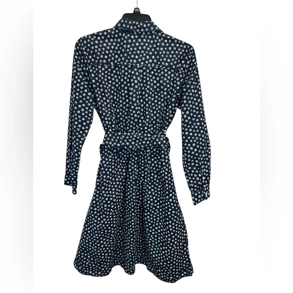 J.crew. Shirt dress with tie waist in organic cotton poplin.